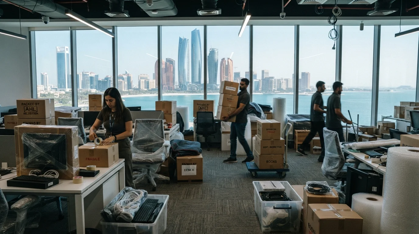 Office relocation packing and moving, Abu Dhabi